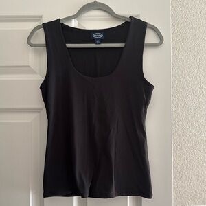 Scoop Women's Scoop neck Black Tank Top